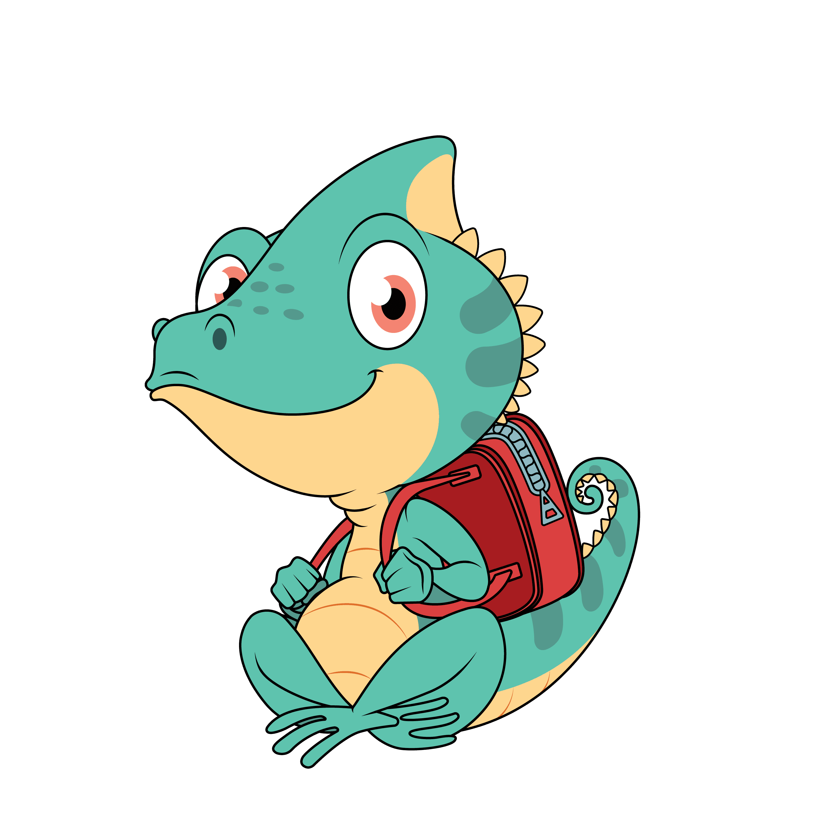 Camy the Chameleon sitting